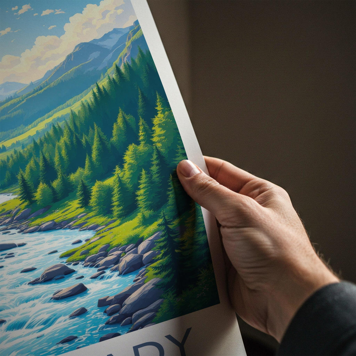 Bieszczady National Park Poster - Scenic Mountain Landscape Print