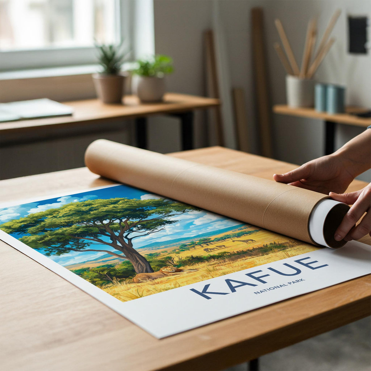 Kafue National Park Poster - African Safari Art