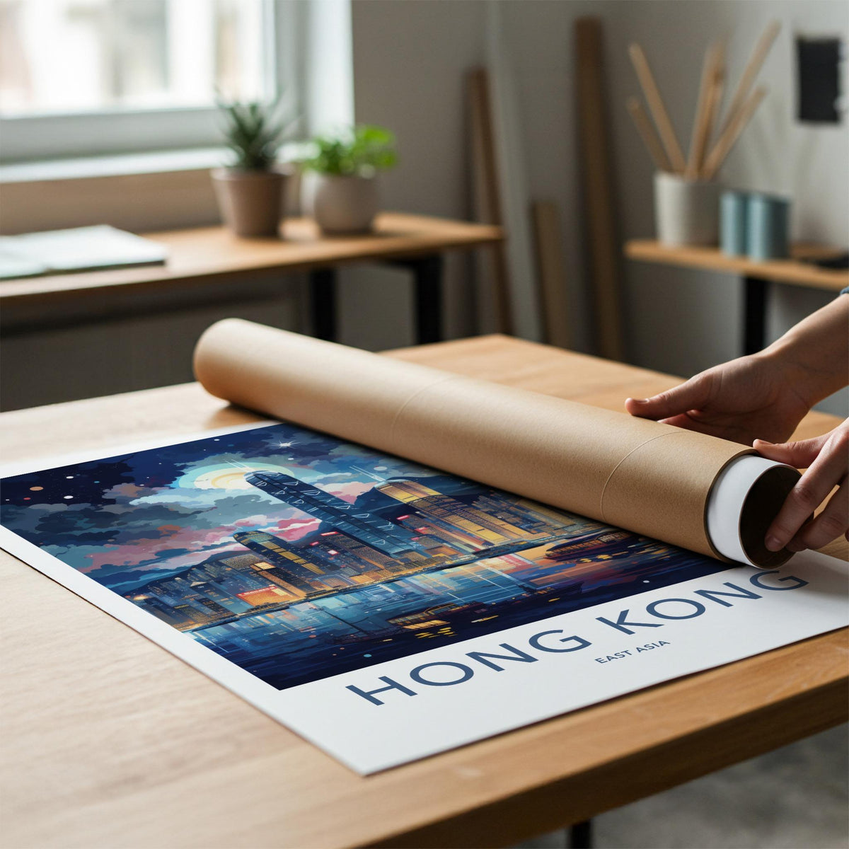 Victoria Harbor Poster - Hong Kong Wall Art