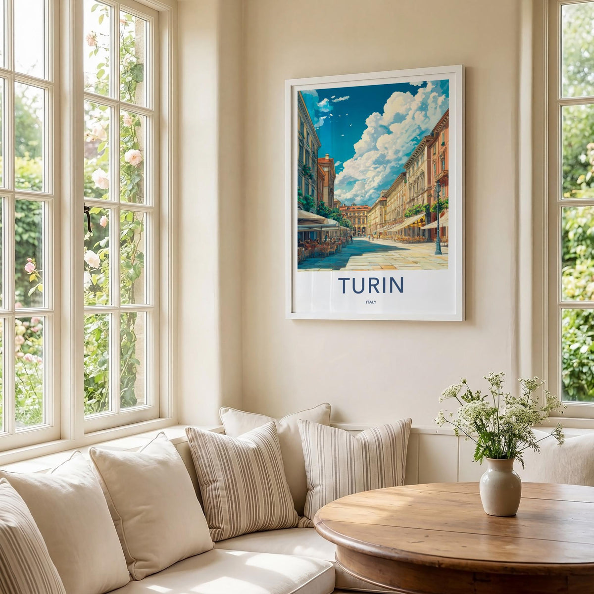 Turin Poster - Italy Wall Art Featuring Baroque Architecture & Mole