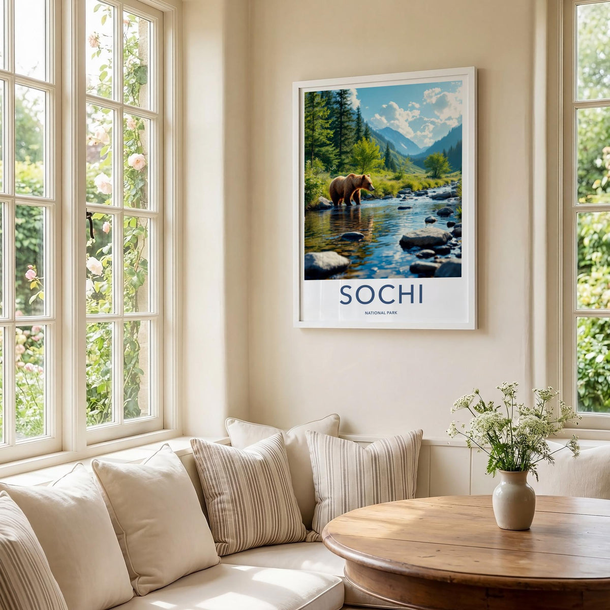 Sochi National Park Poster - Bear River Scenic Travel Gift Wall Art