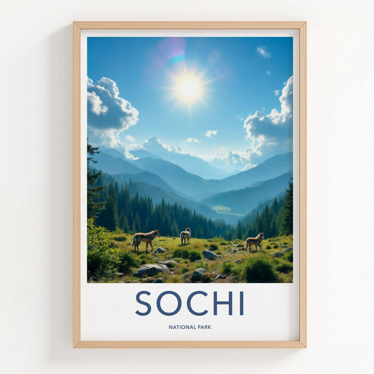 Sochi National Park Poster - Mountain Landscape Print