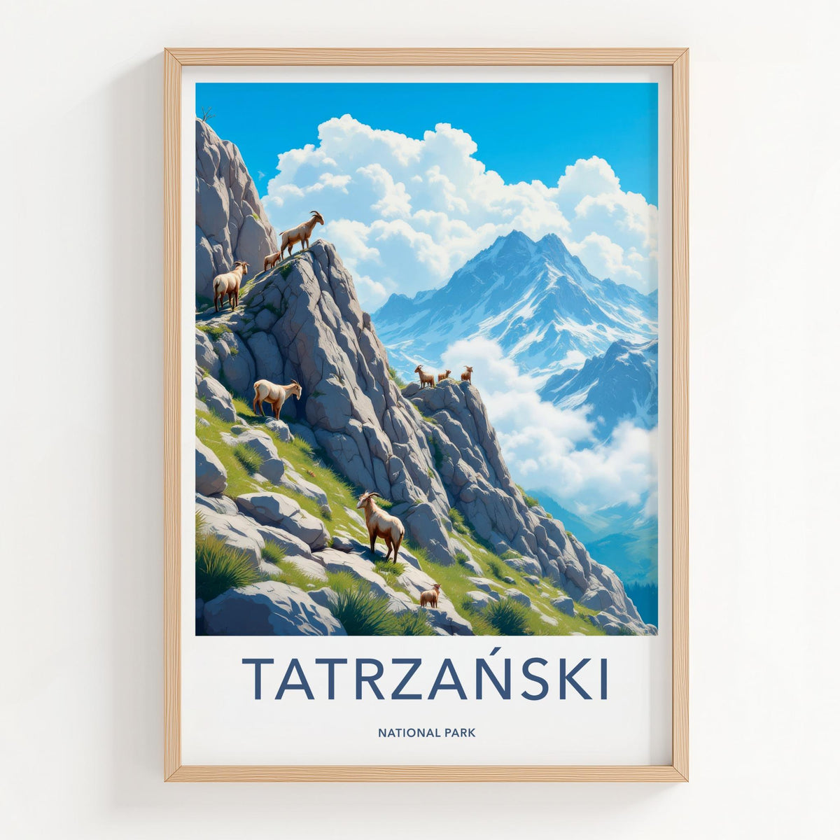 Tatra National Park Poster - Alpine Landscape Print With Mountain