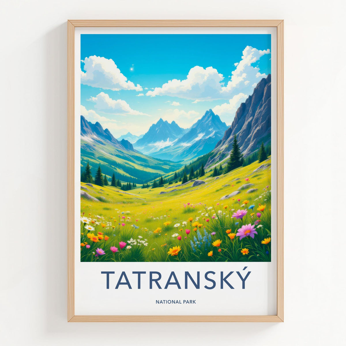 Tatranský National Park Poster - Scenic Mountain Wall Decor