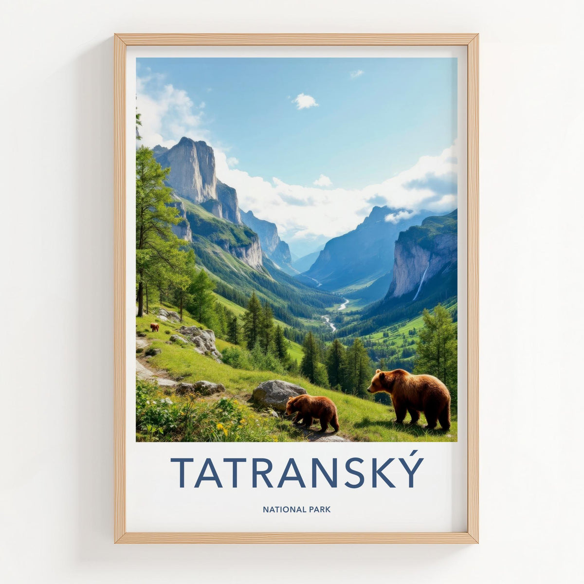 Tatranský National Park Poster - Mountain Landscape Art & Scenic
