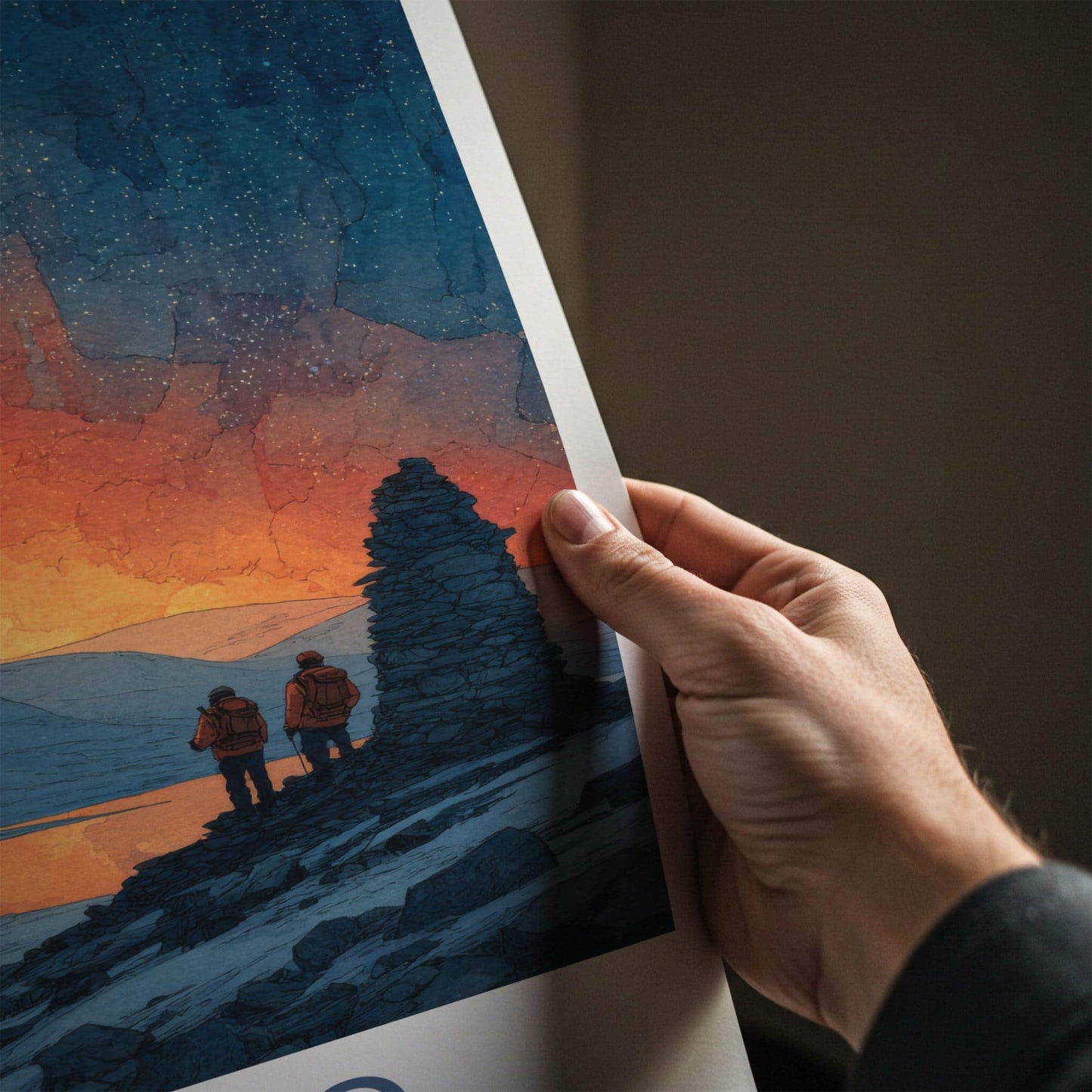 Abisko Poster - Sweden Fiery Night Wall Art