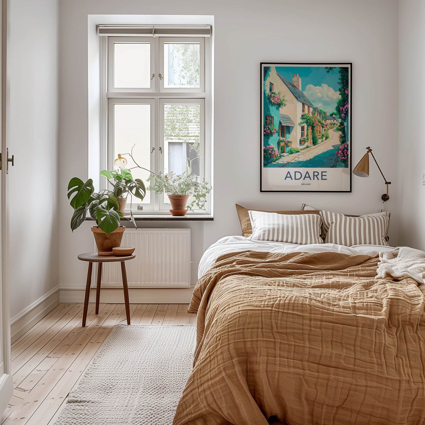 Adare Poster - Ireland Framed Art - Charming Flower Street Gallery Art