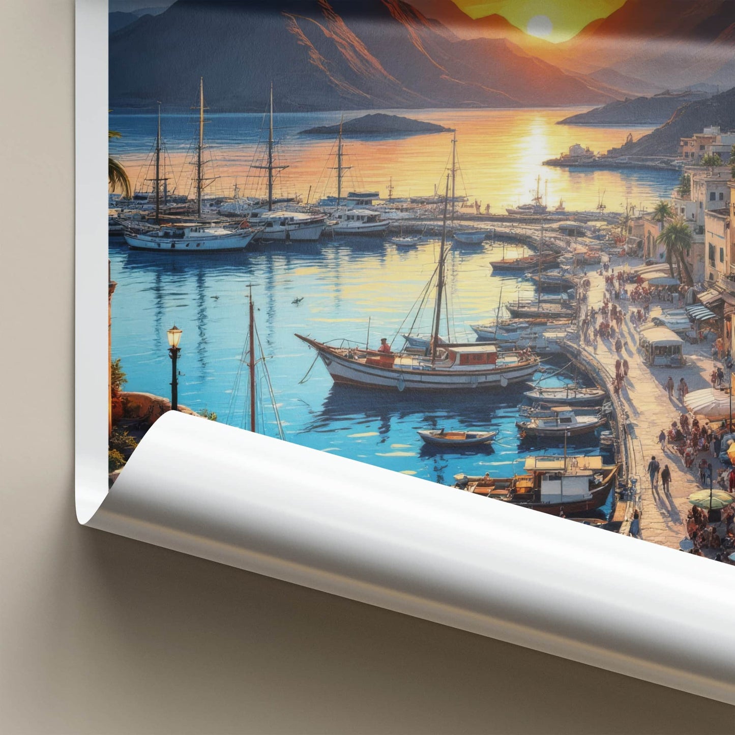 Aden Poster - Yemen Framed Print - Lively Harbor Sunset Framed Decor