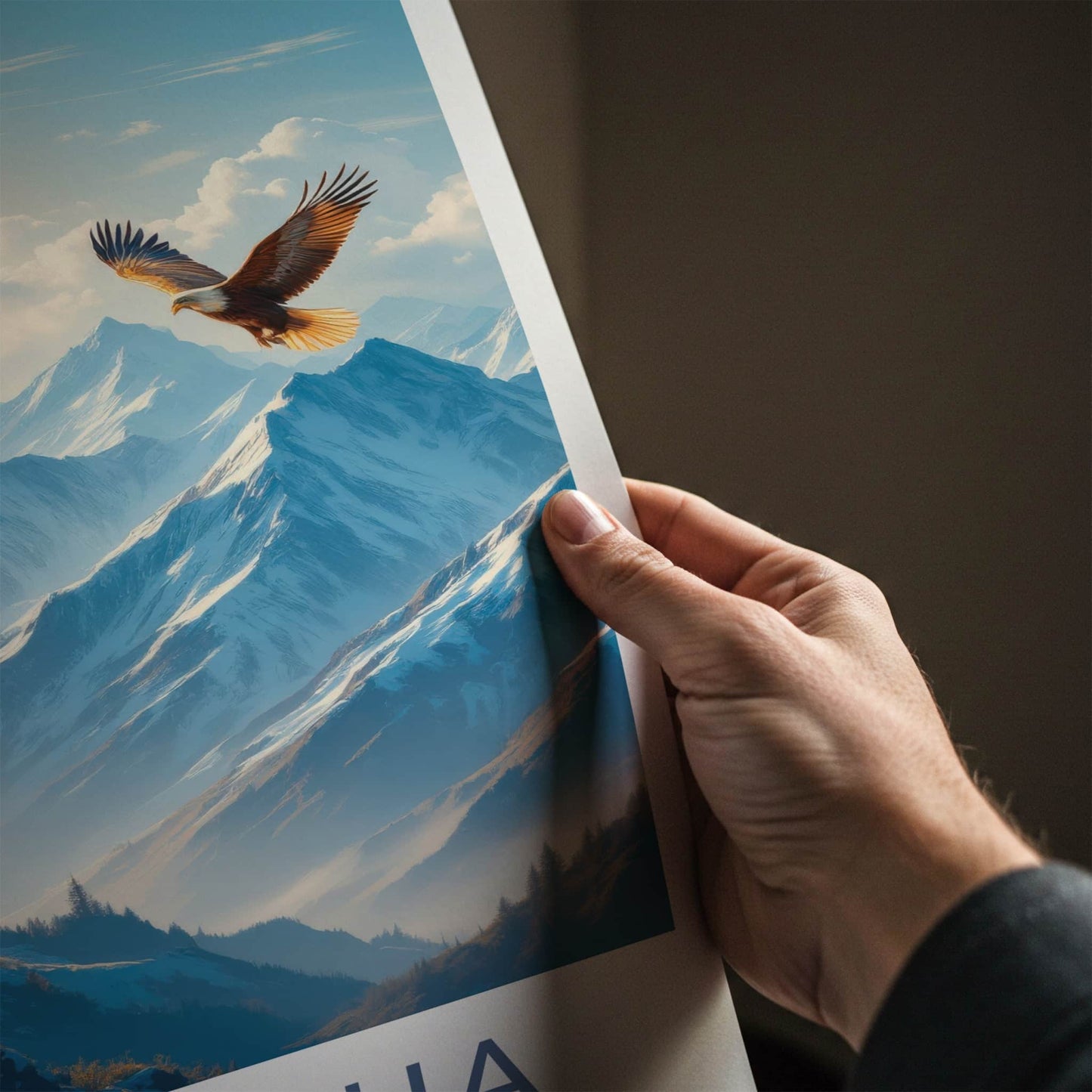 Ala Archa Poster - Kyrgyzstan Travel Art - Soaring Eagle Mountains Wall Decor