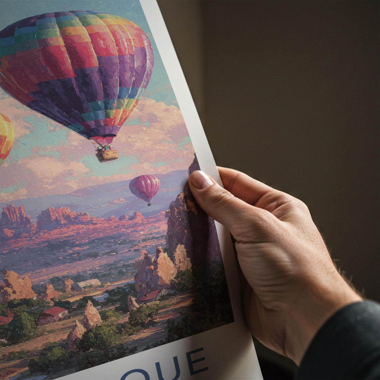 Albuquerque Poster - New Mexico Wall Art - Desert Balloon Festival Home Decor