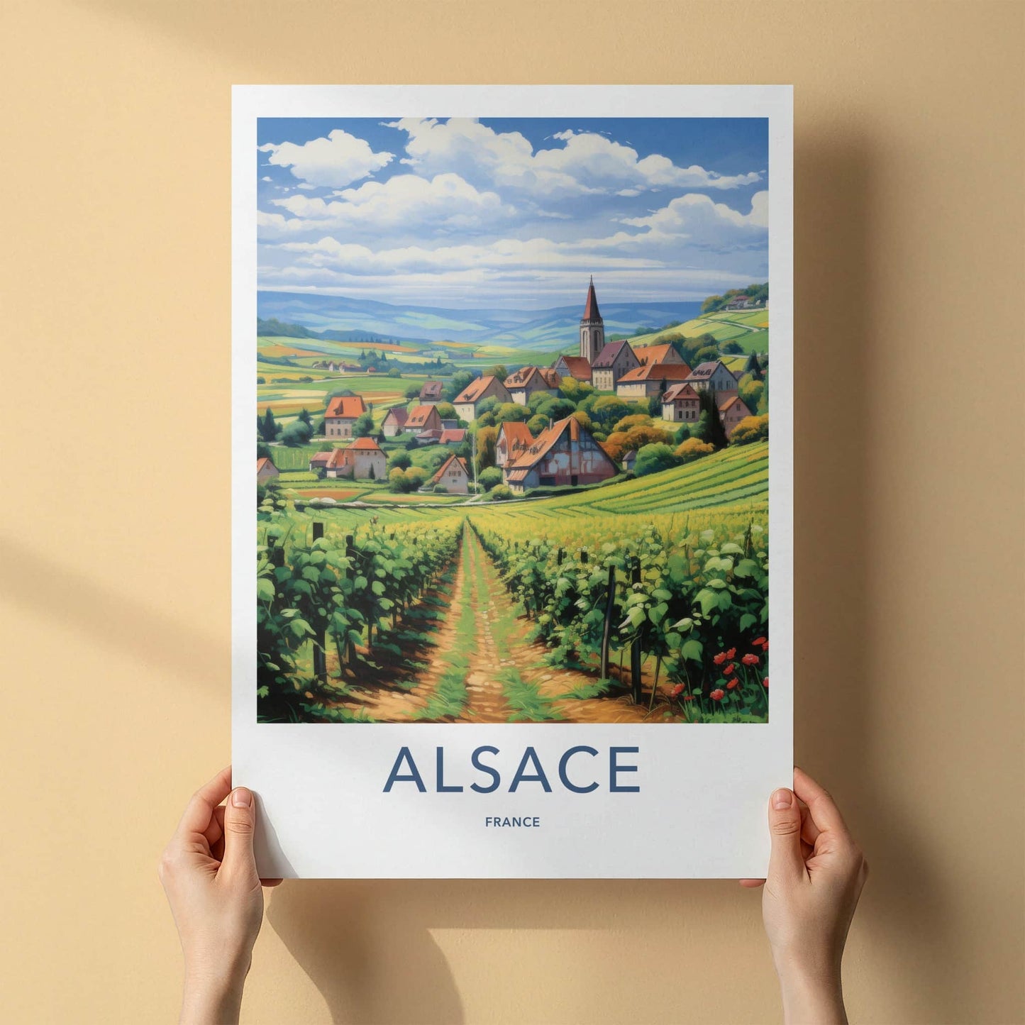 Alsace Poster - France Wall Art - Rolling Hills Village Home Decor