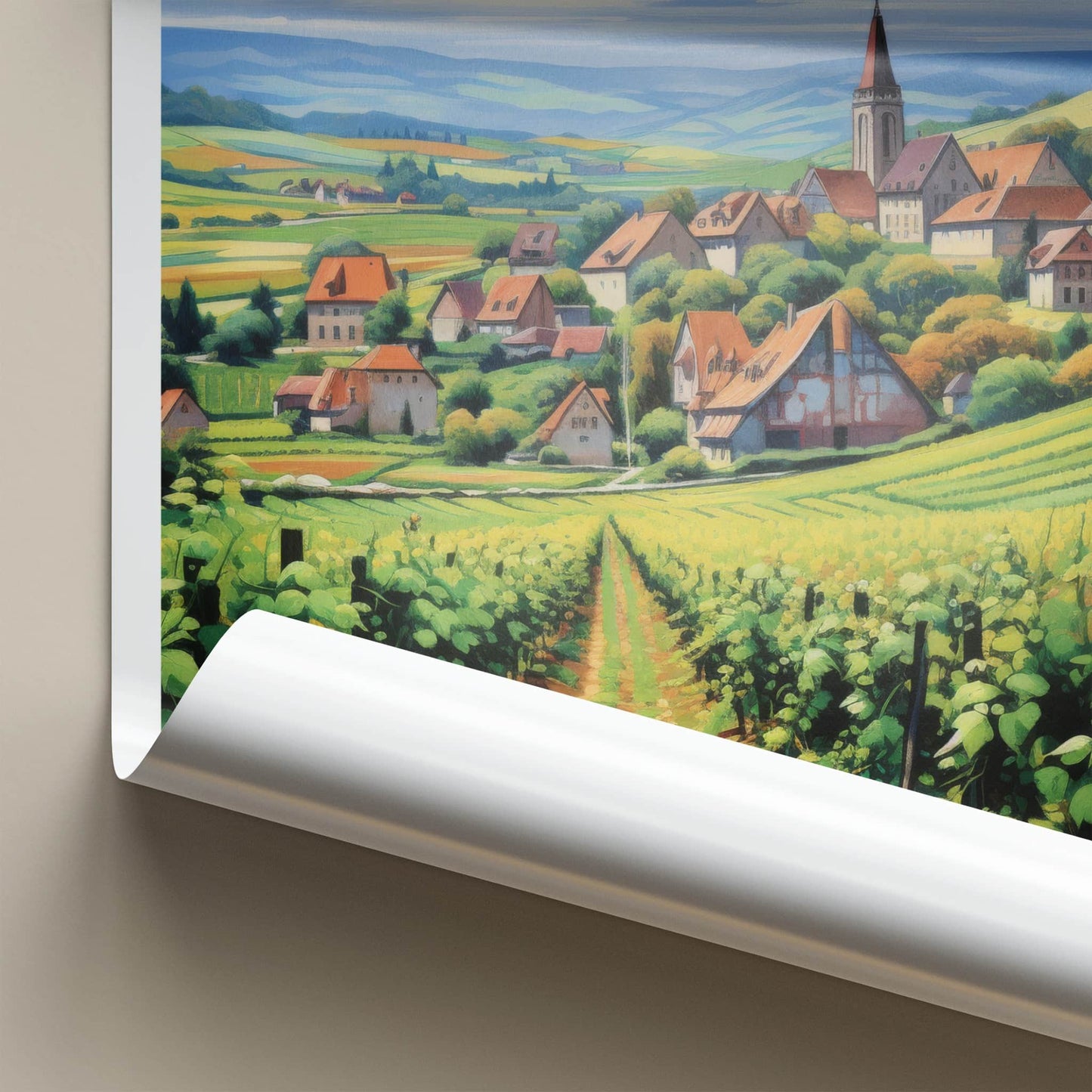 Alsace Poster - France Wall Art - Rolling Hills Village Home Decor