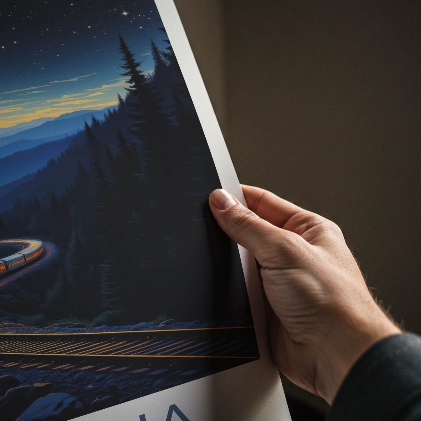 Altoona Poster - Pennsylvania Art Print - Full Moon Train Home Decor
