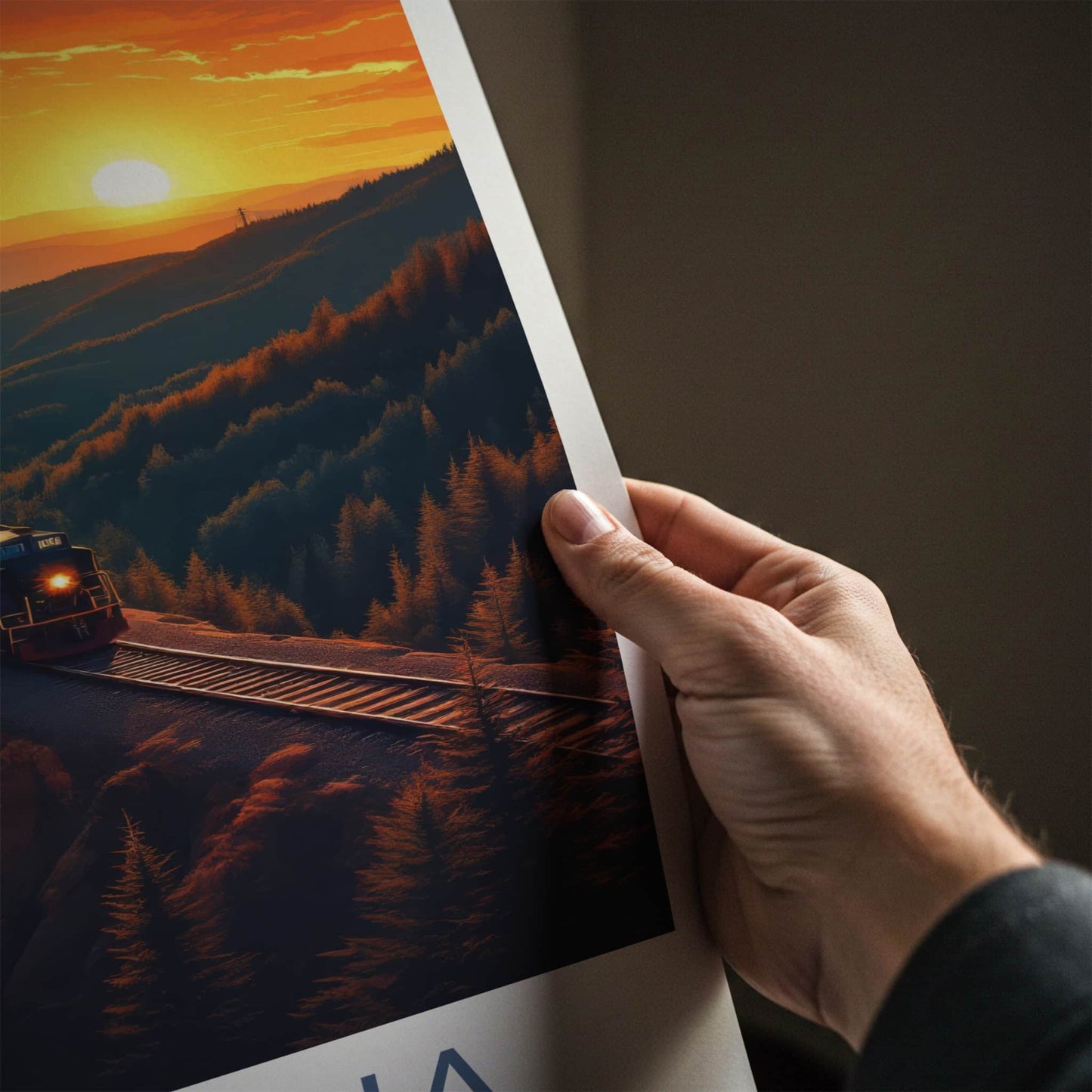 Altoona Poster - Pennsylvania Art Print - Golden Hour Train Home Decor