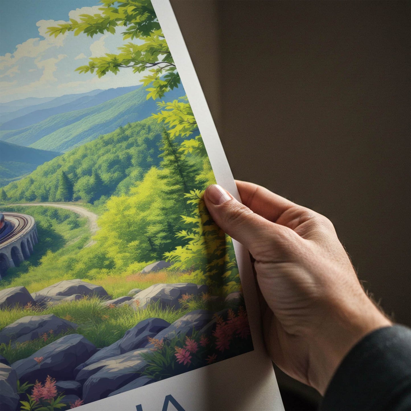 Altoona Poster - Pennsylvania Travel Art - Arched Viaduct Train Home Decor