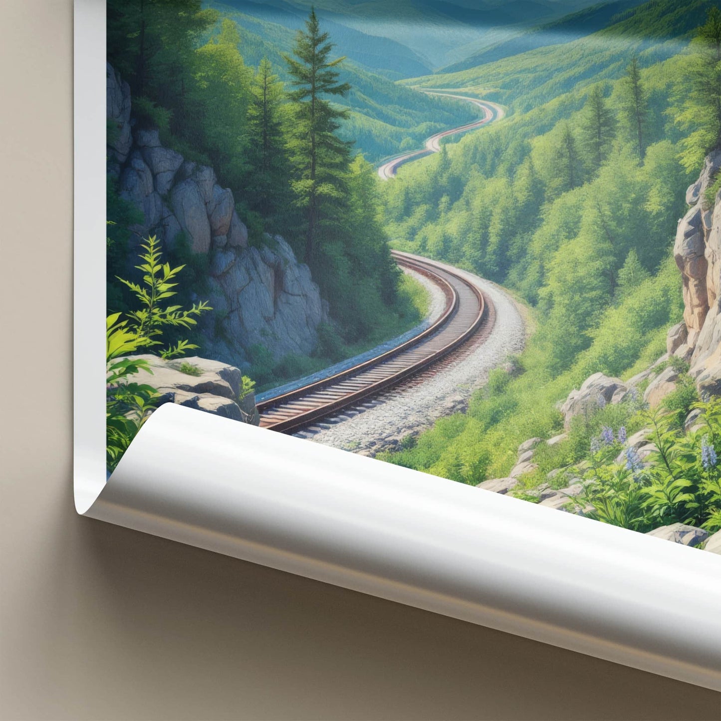 Altoona Poster - Pennsylvania Travel Art - Winding Mountain Railway Wall Decor