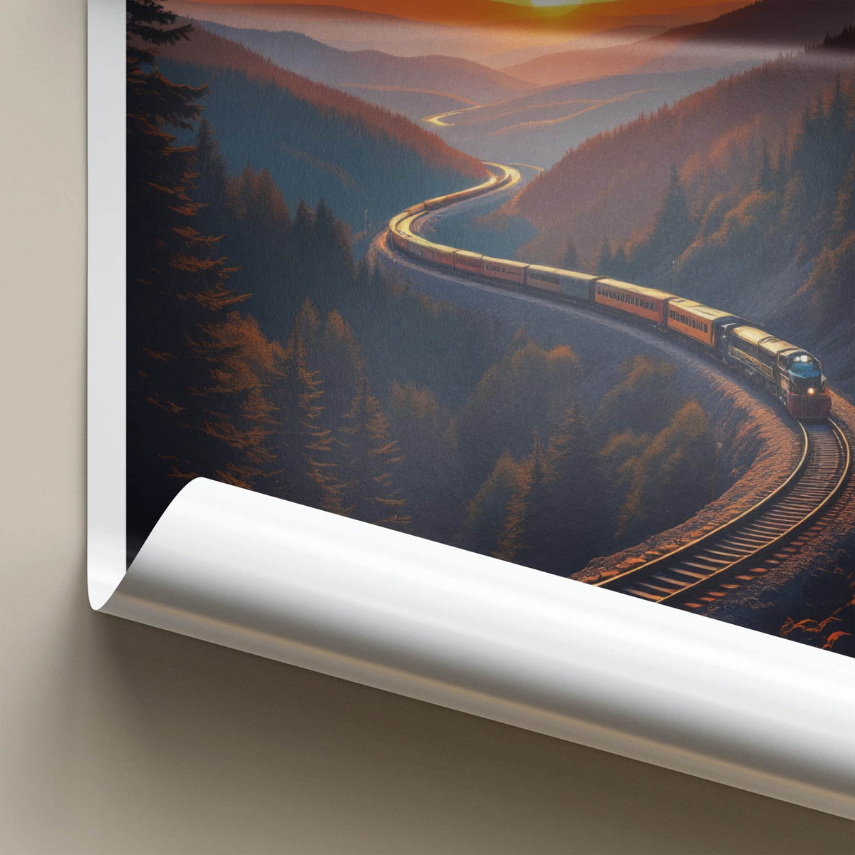Altoona Poster - Pennsylvania Travel Art - Winding Valley Sunset Home Decor