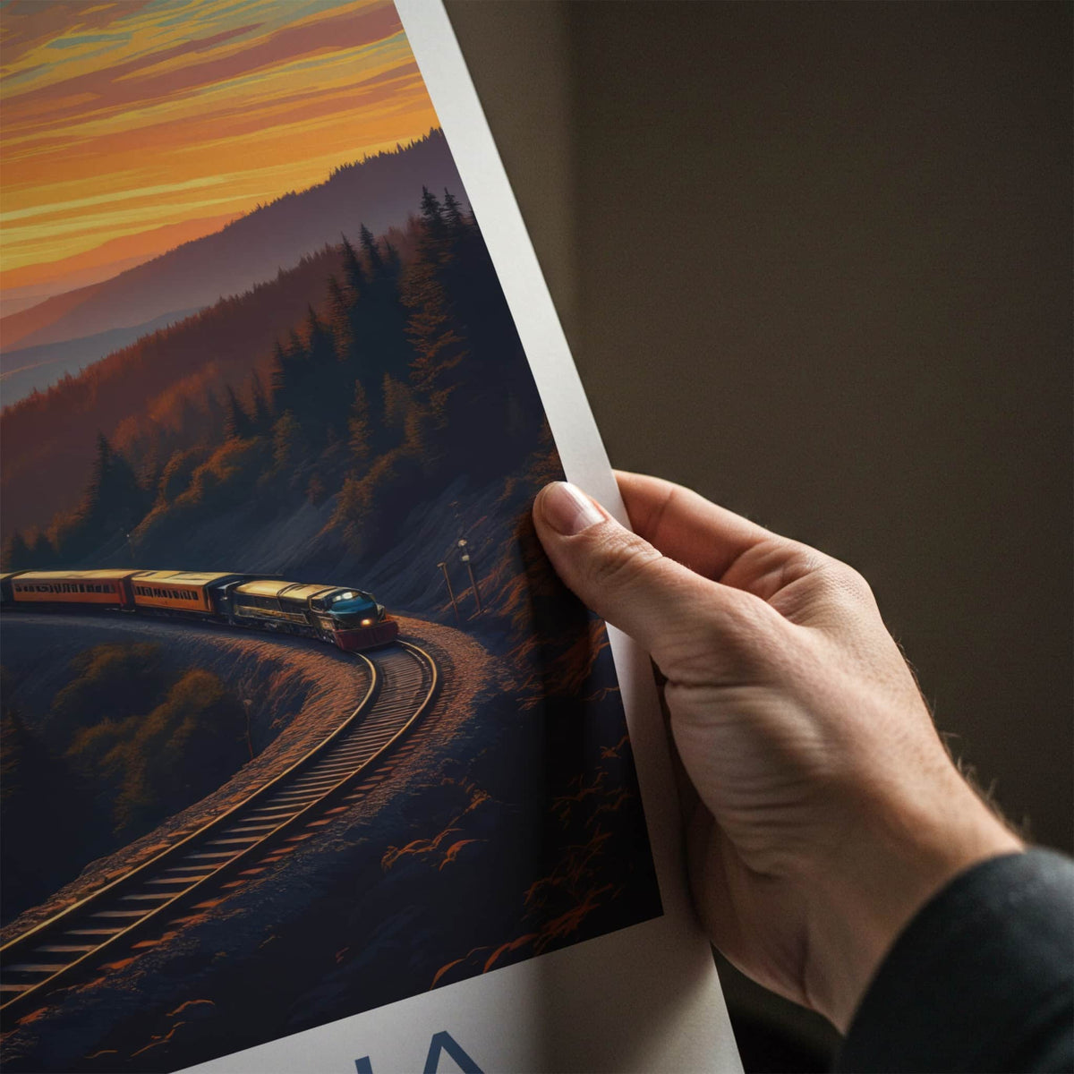 Altoona Poster - Pennsylvania Travel Art - Winding Valley Sunset Home Decor