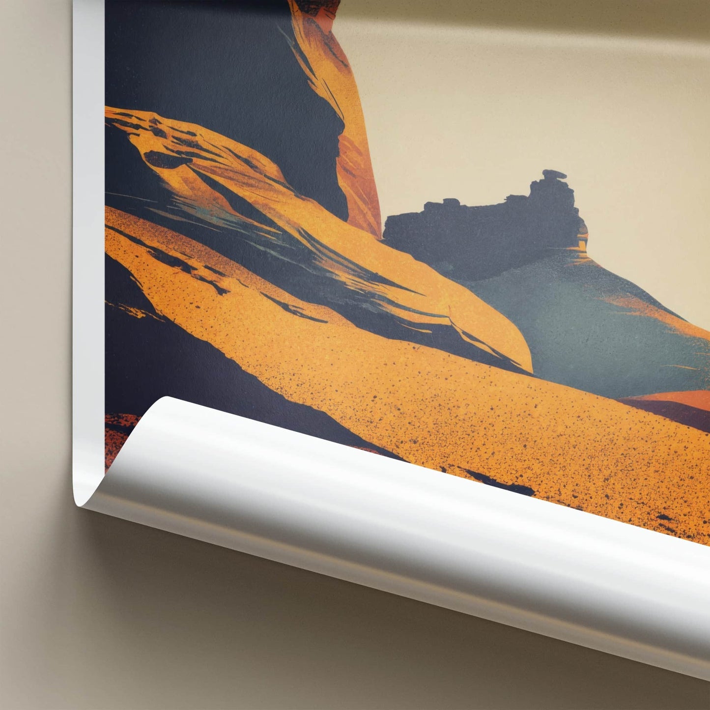 Alula Poster - Saudi Arabia Travel Print Desert Formations Home Decor