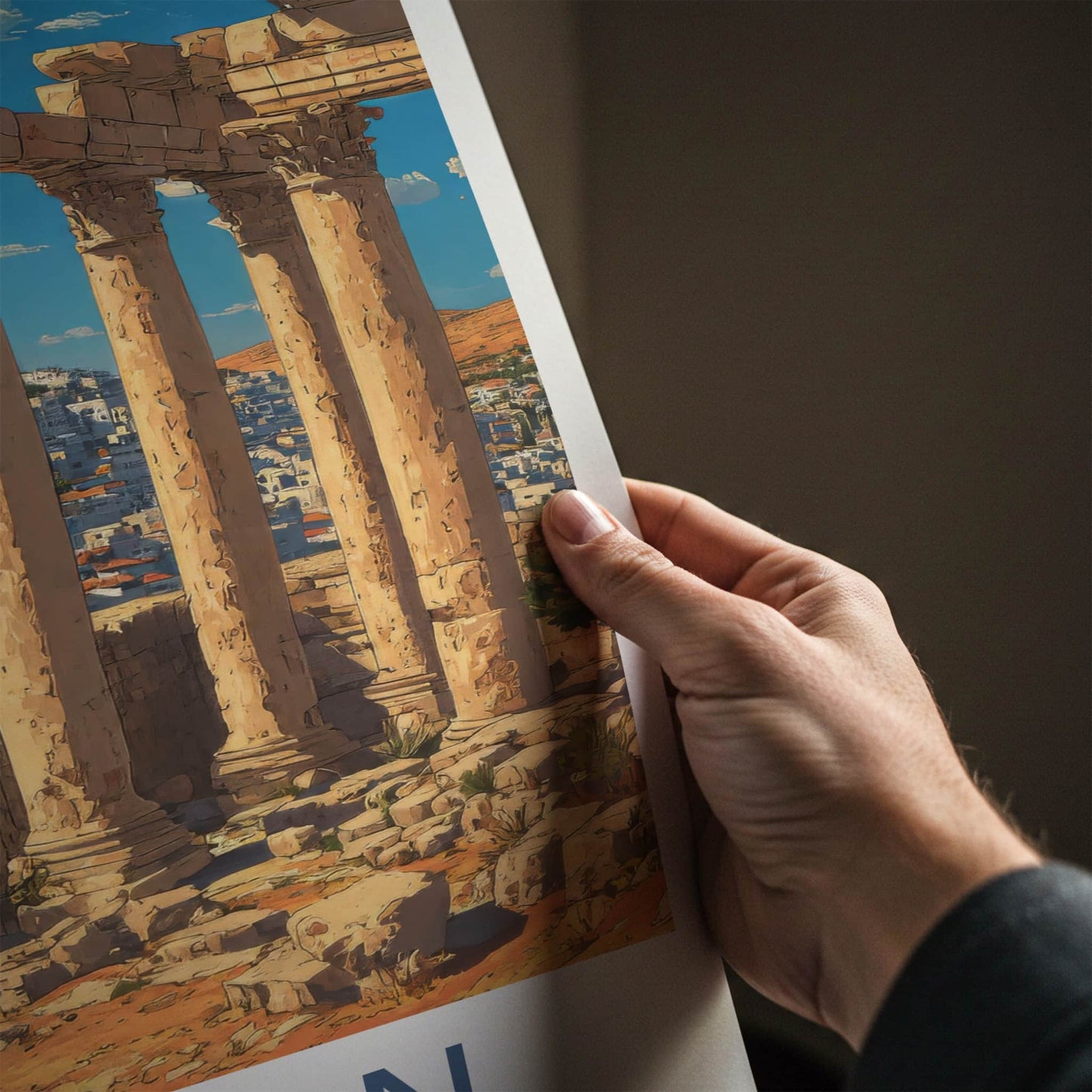 Amman Poster - Jordan Travel Art - Ancient Roman Columns Gallery Art