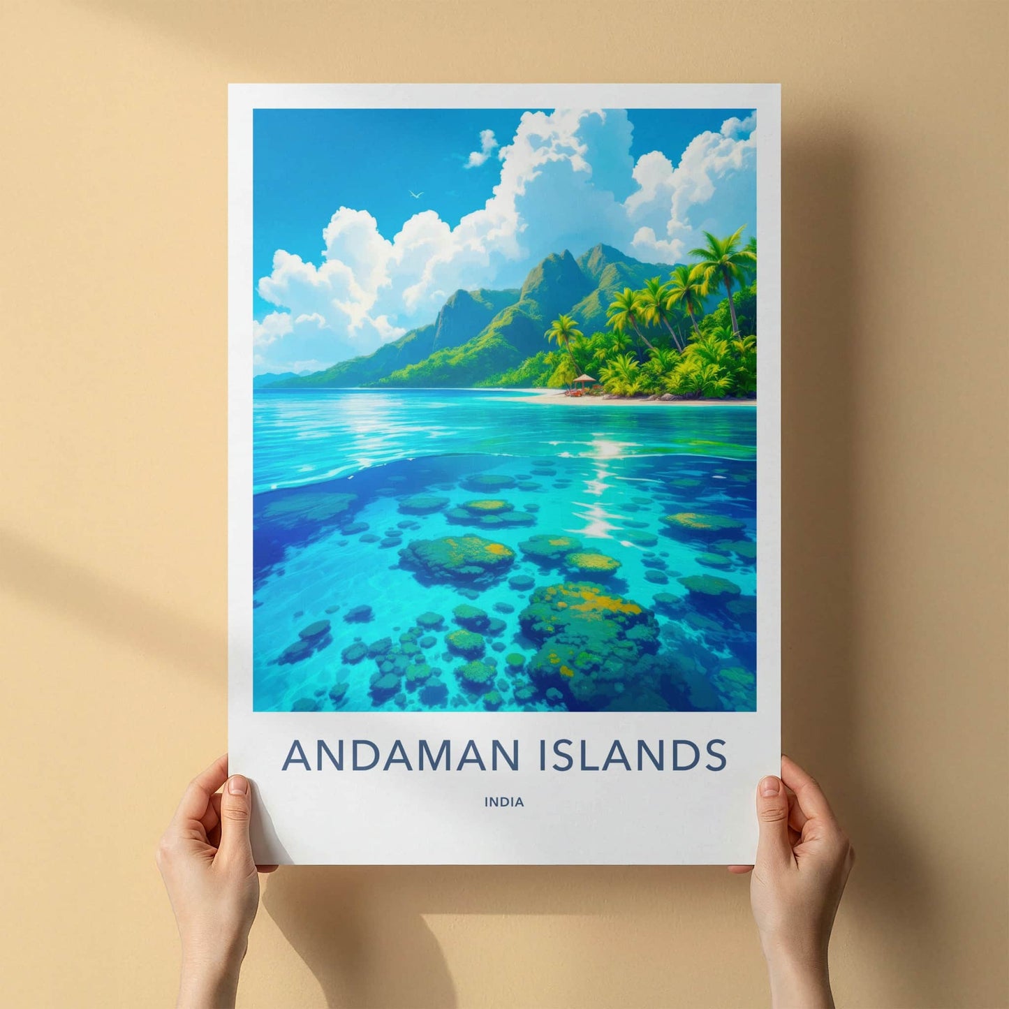 Andaman Islands Poster - India Art Print - Andaman Clear Ocean View Gift