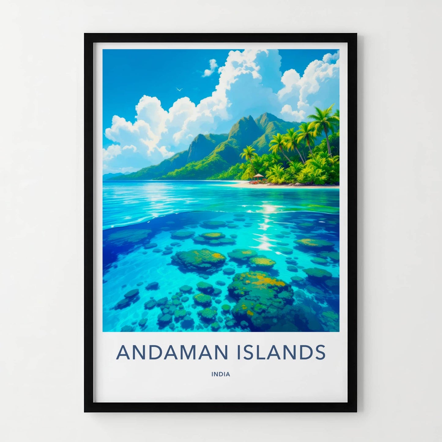 Andaman Islands Poster - India Art Print - Andaman Clear Ocean View Gift