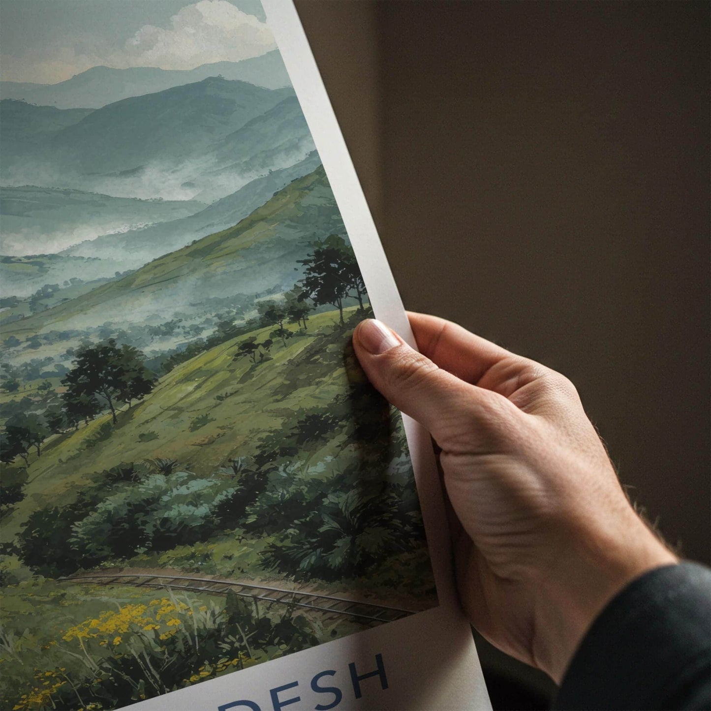 Andhra Pradesh Poster - India Fine Art - Andhra Pradesh Misty Hillsides Gift