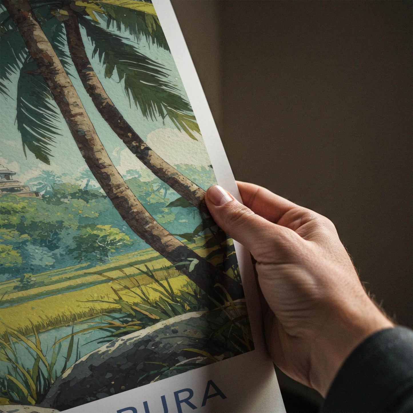 Anuradhapura Poster - Sri Lanka Travel Art - Ancient Stupa View Wall Decor