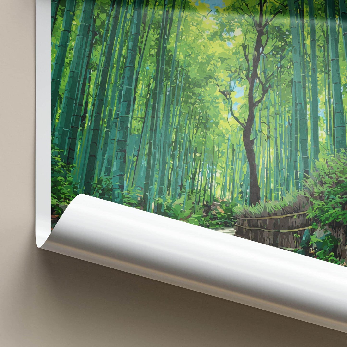 Arashiyama Poster - Japan Travel Art - Bamboo Forest Path Home Decor