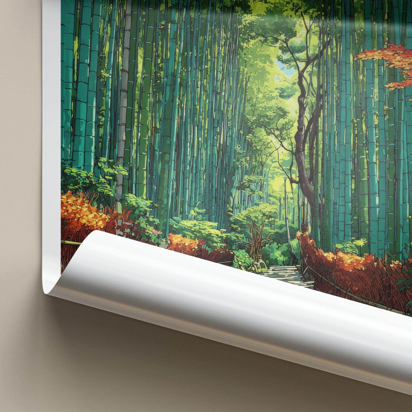Arashiyama Poster - Japan Wall Art - Bamboo Path Home Decor