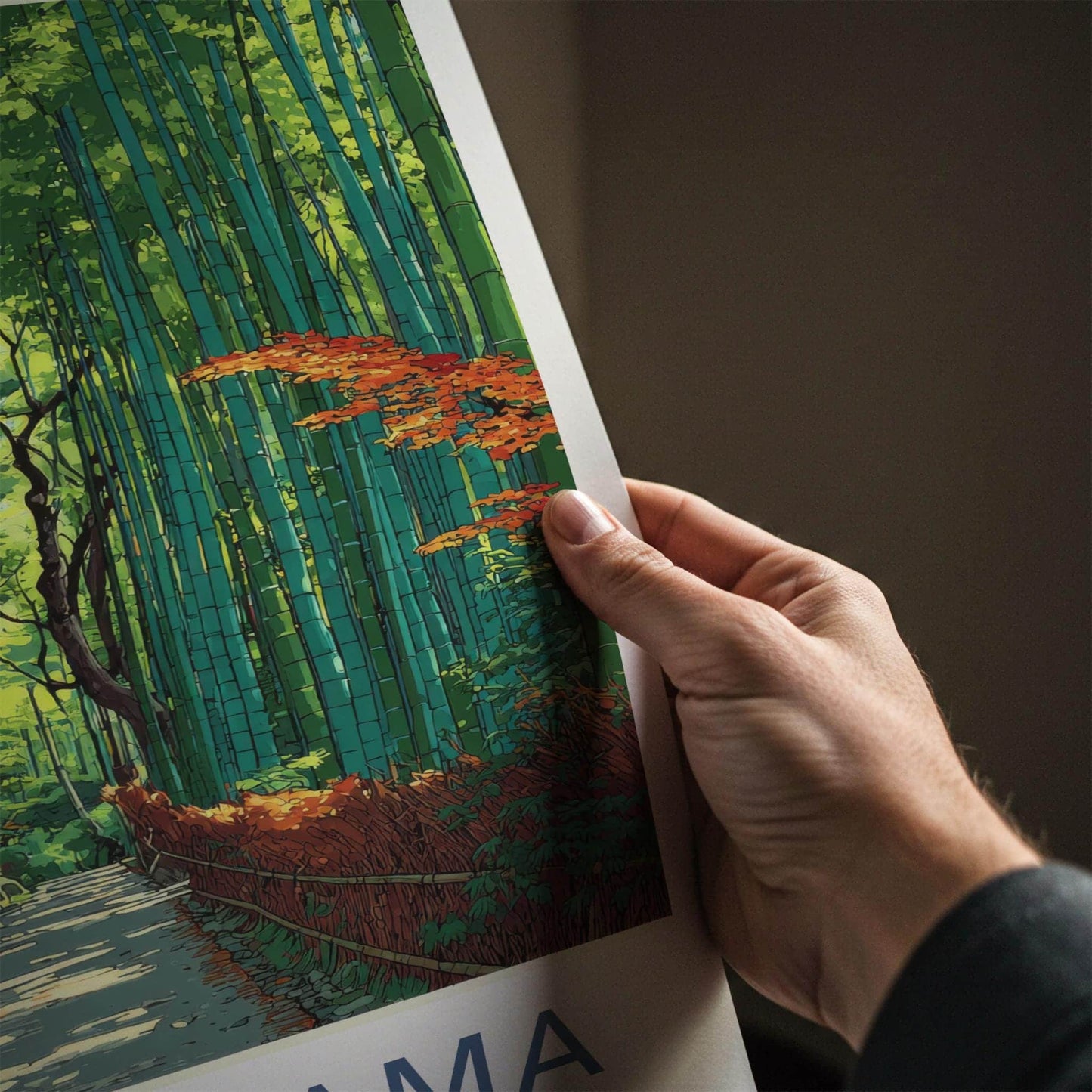 Arashiyama Poster - Japan Wall Art - Bamboo Path Home Decor