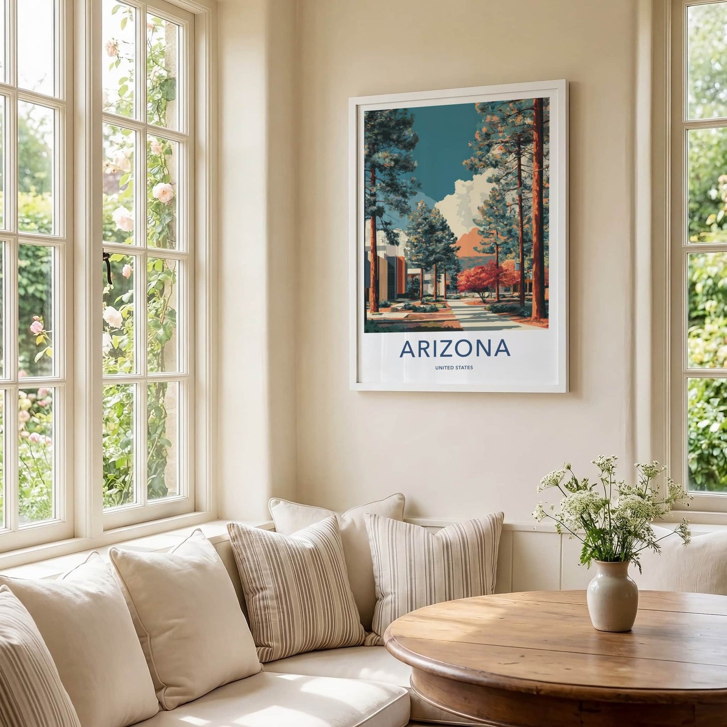 Arizona Poster - Arizona Travel Art - Vibrant Autumn Trees Home Decor