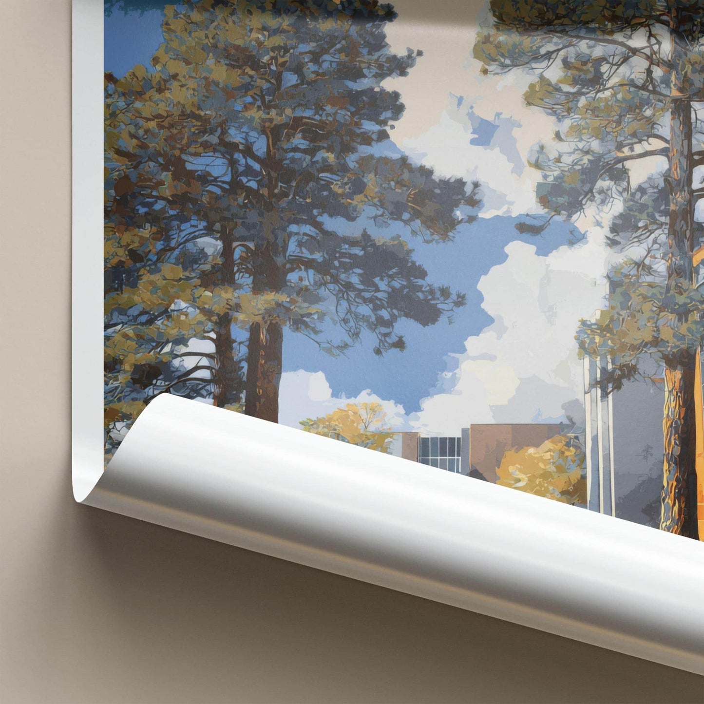 Arizona Poster - Arizona Wall Art - Green Campus Scene Home Decor