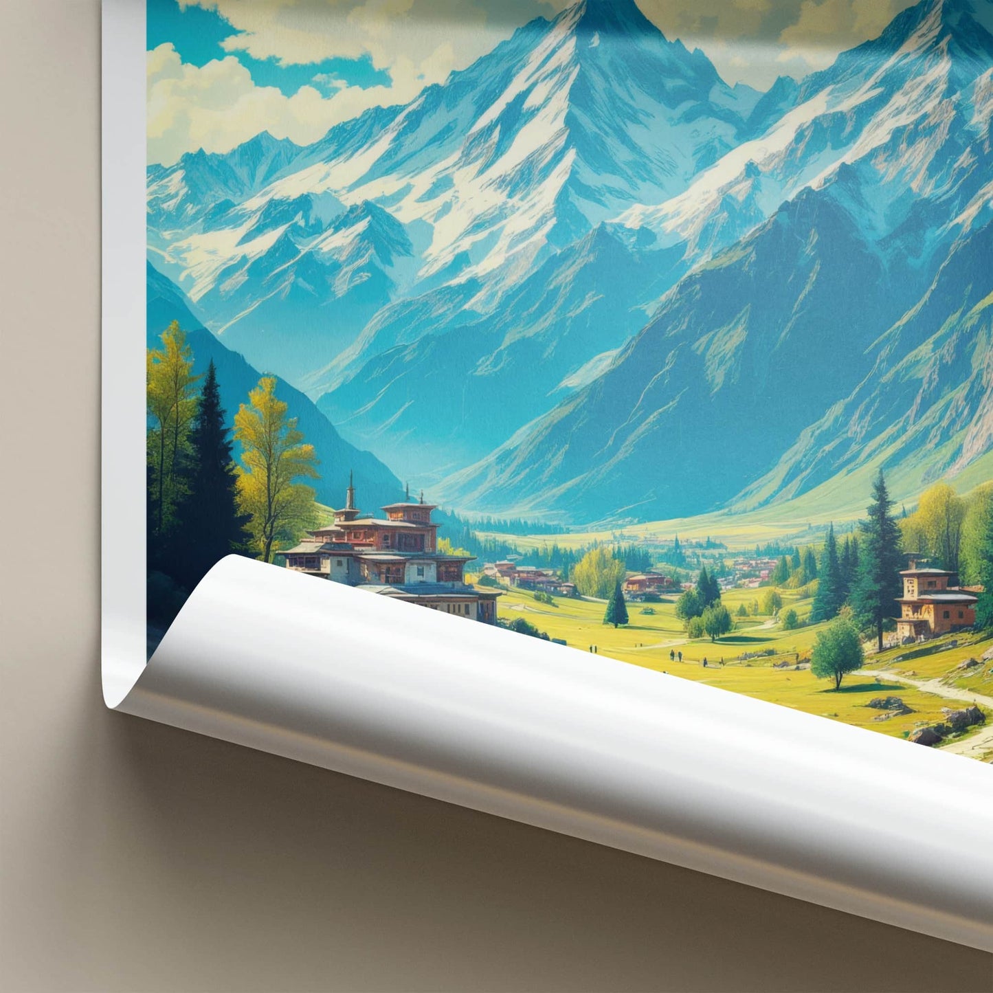 Arunachal Pradesh Poster - India Travel Art - Arunachal Pradesh Valley Home Decor