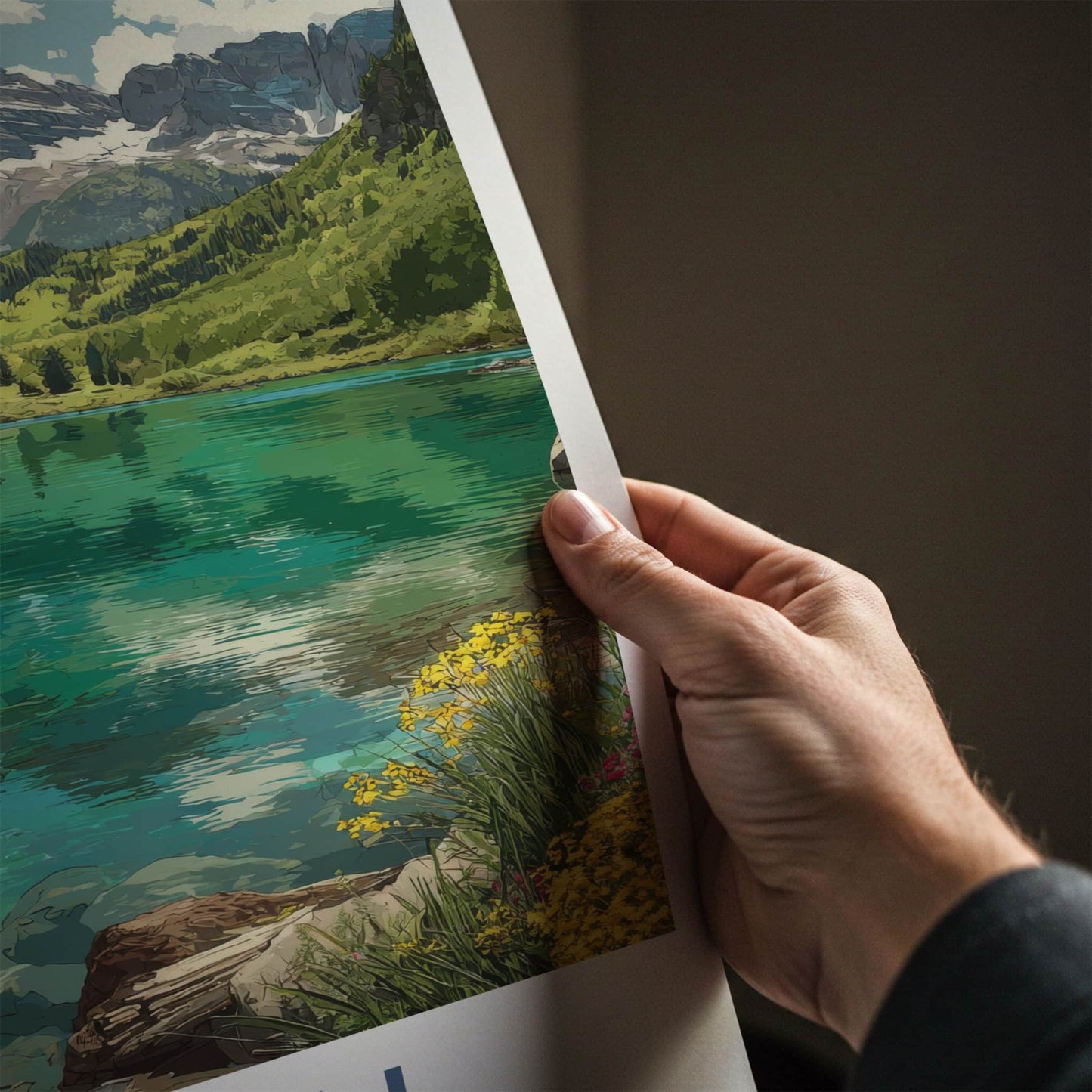 Aspen Poster - Colorado Art Print - Turquoise Lake Peaks Gallery Art