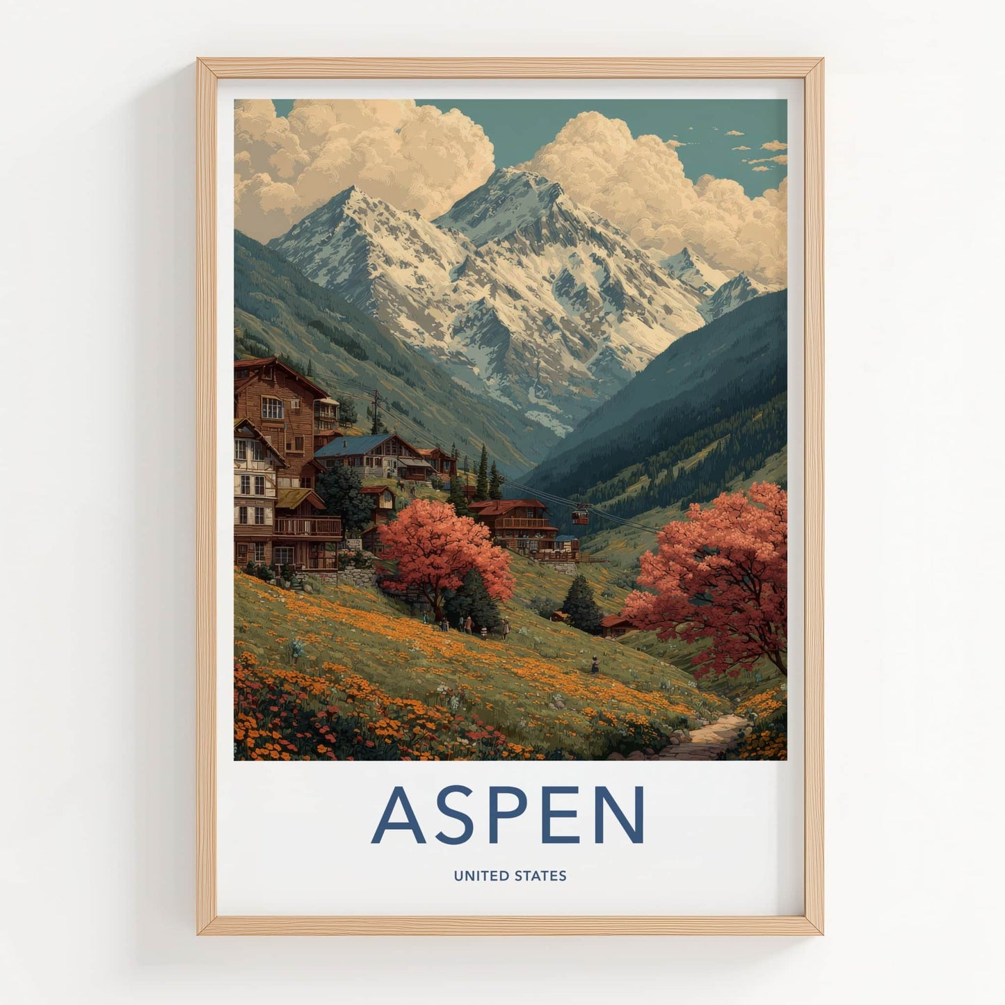 Aspen Poster - Colorado Wall Art - Alpine Autumn Scenery Home Decor