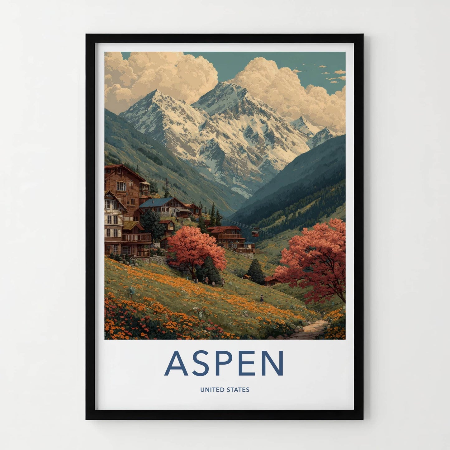 Aspen Poster - Colorado Wall Art - Alpine Autumn Scenery Home Decor