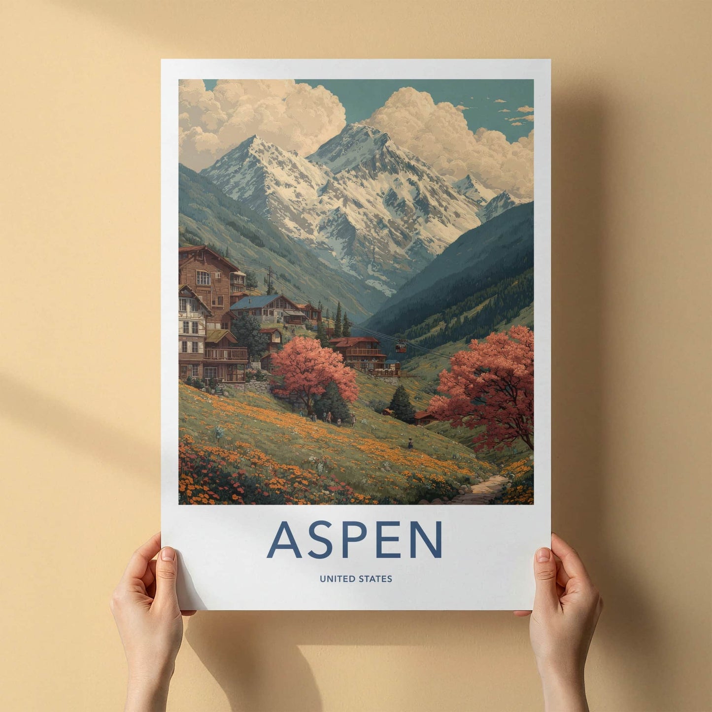 Aspen Poster - Colorado Wall Art - Alpine Autumn Scenery Home Decor