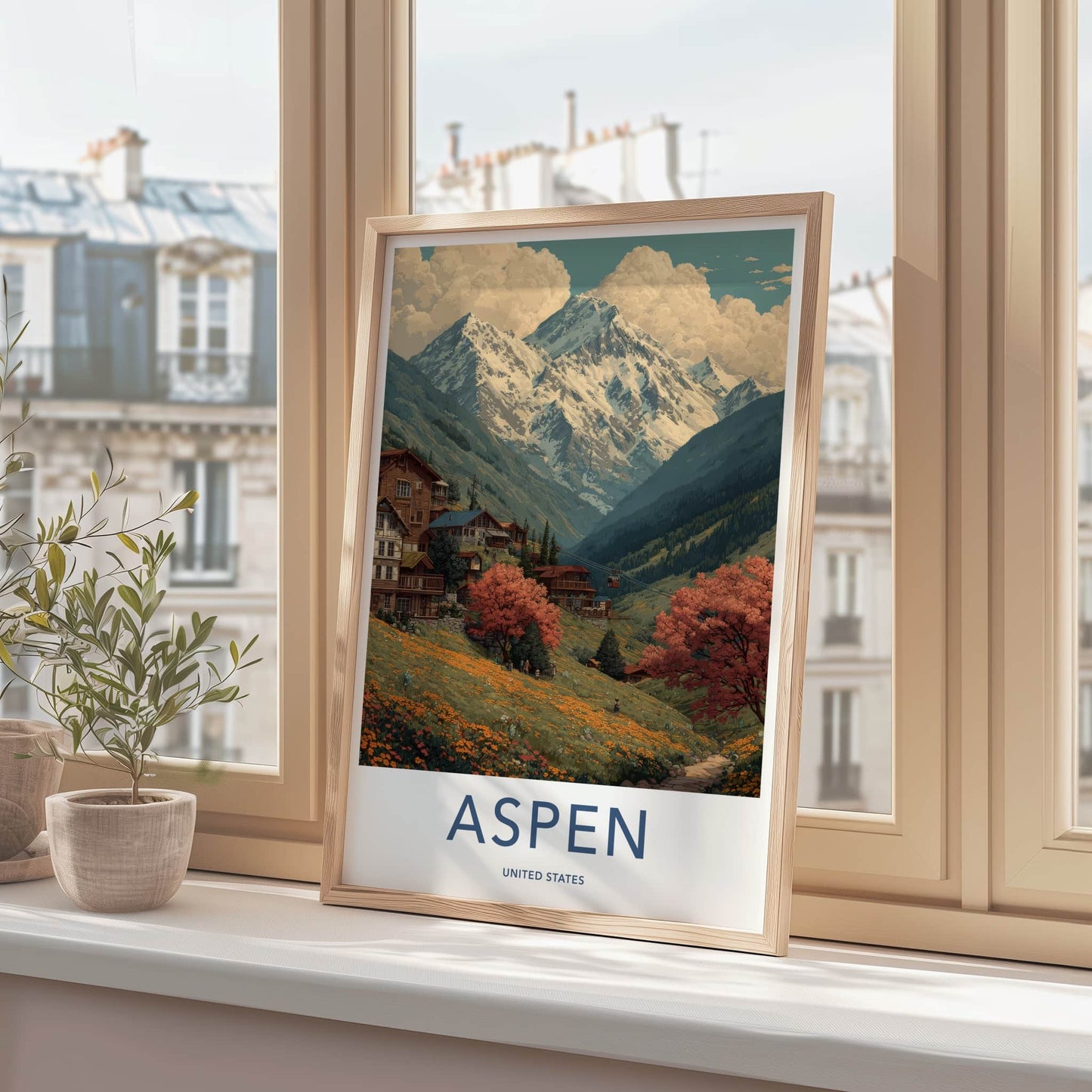 Aspen Poster - Colorado Wall Art - Alpine Autumn Scenery Home Decor