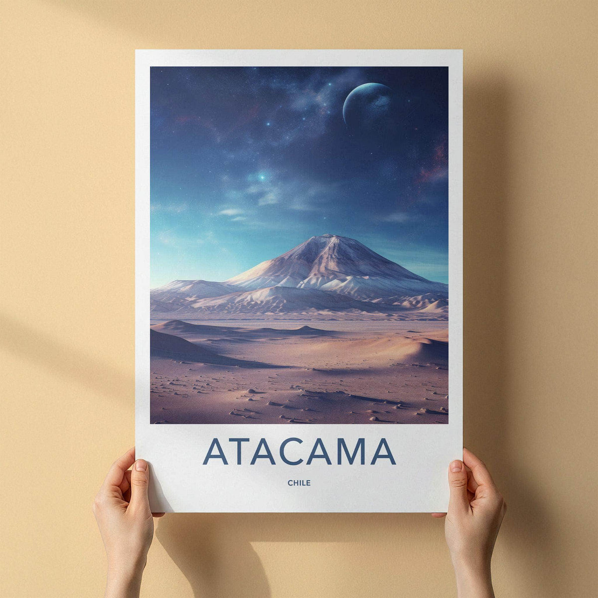 Atacama Desert Poster - Chile Wall Art Featuring Cosmic Desert