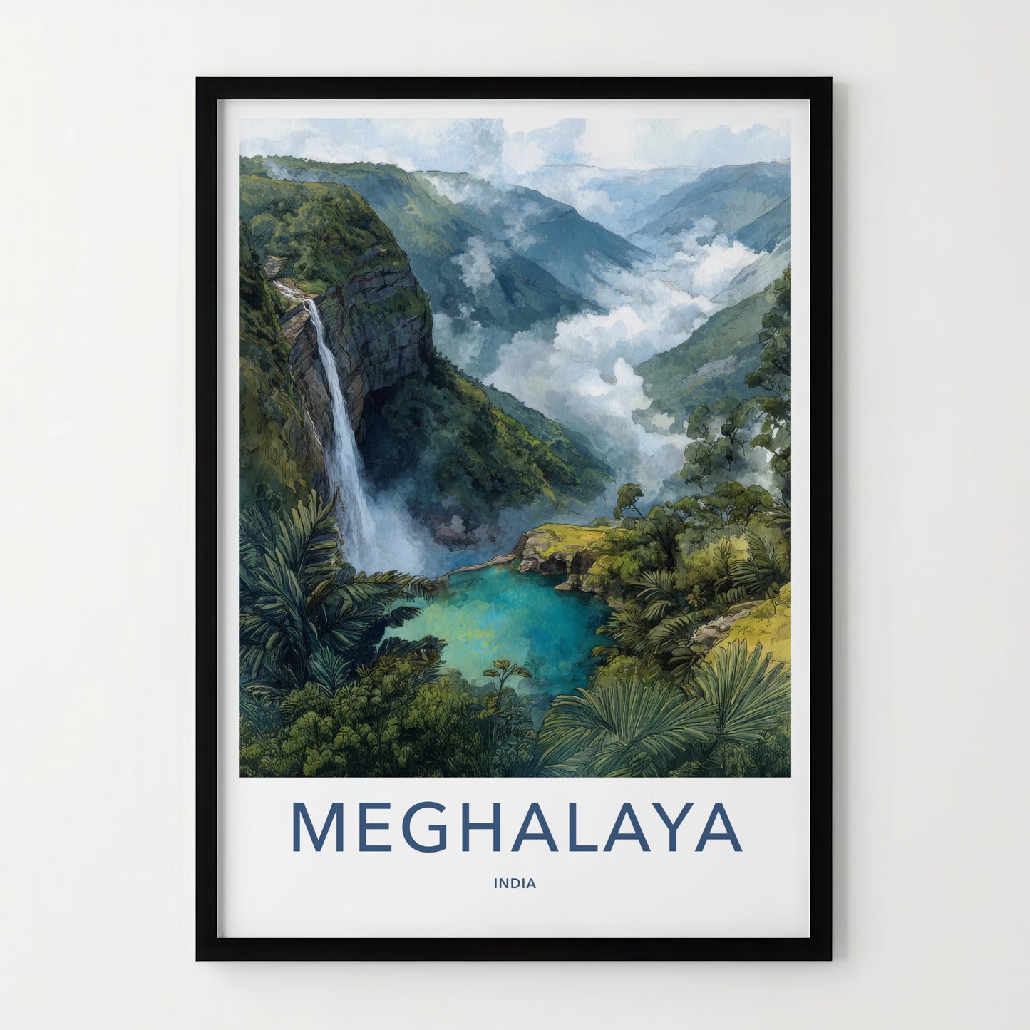 Meghalaya Poster - India Travel Art