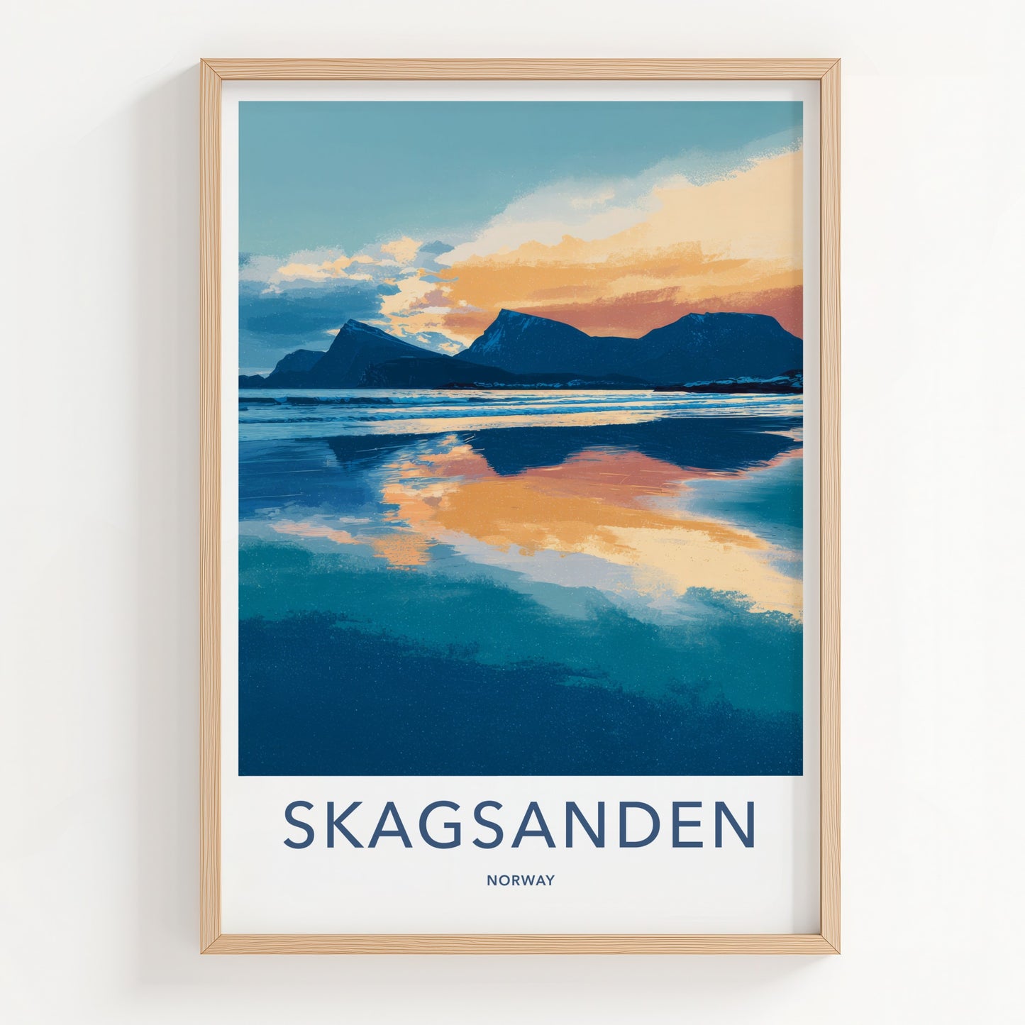 Skagsanden Poster - Norway Travel Art