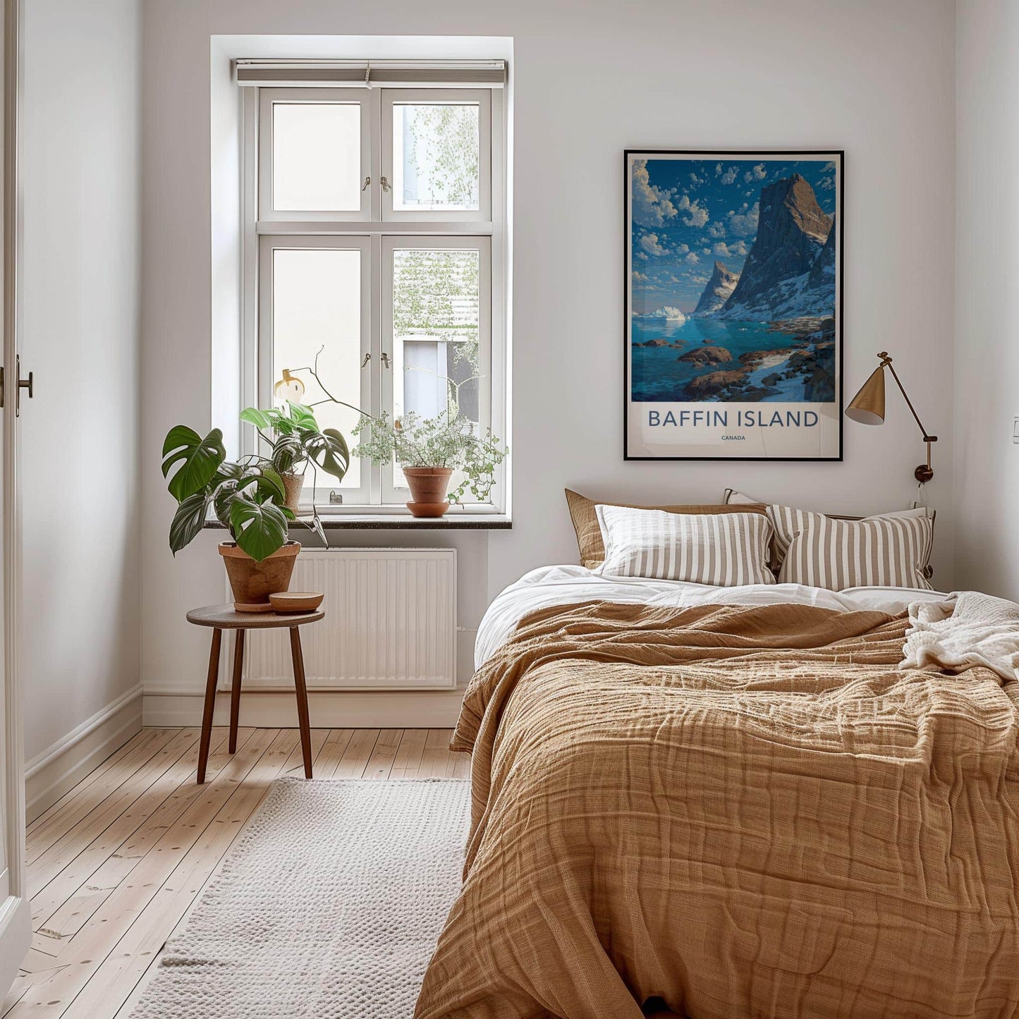 Baffin Island Poster - Canada Travel Art - Rugged Fjordscape Wall Decor