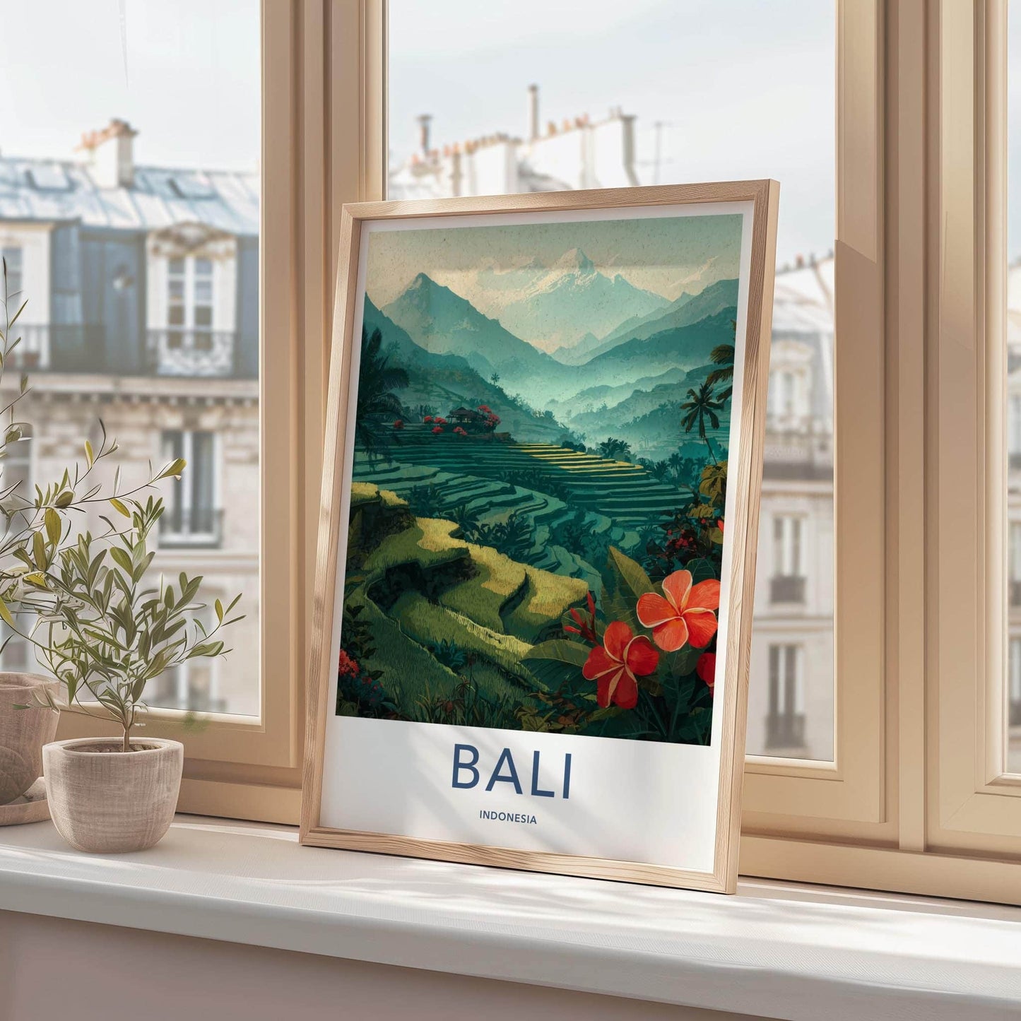 Bali Poster - Indonesia Wall Art - Lush Green Terraces Gallery Art