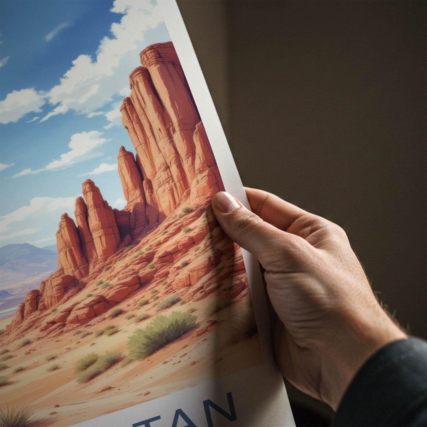 Balochistan Poster - Pakistan Travel Art - Arid Canyon Vista Home Decor