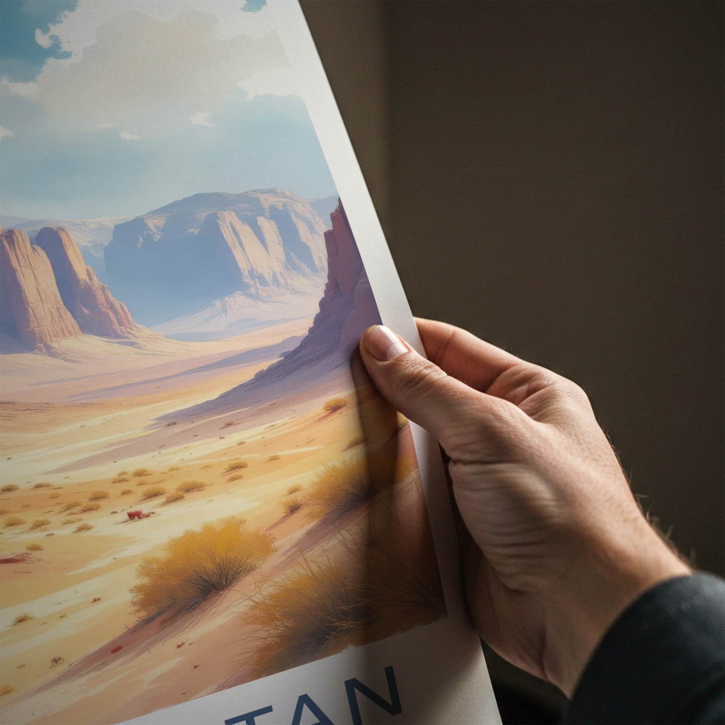 Balochistan Poster - Pakistan Travel Art - Towering Rock Canyon Wall Decor