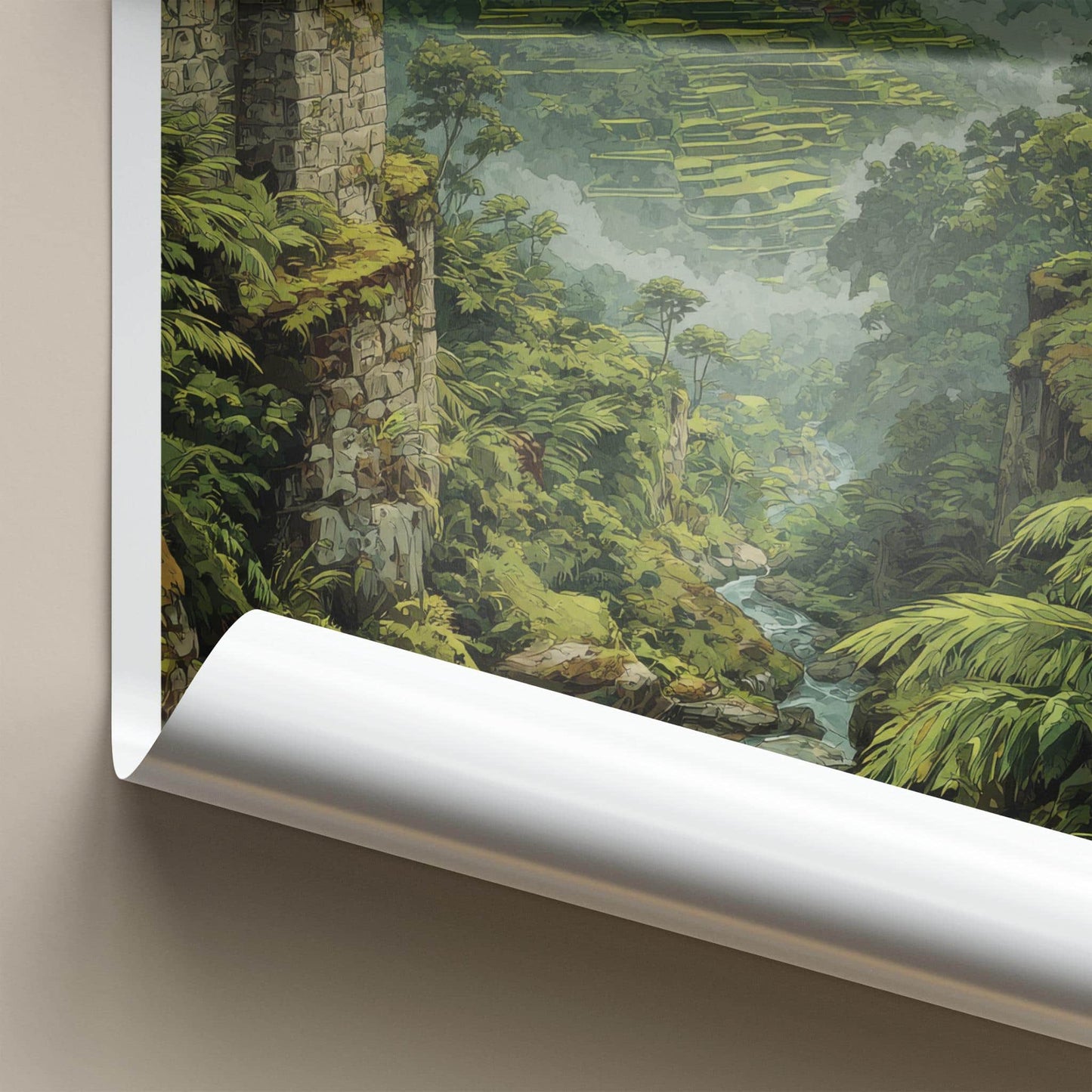 Banaue Poster - Philippines Travel Art - Ancient Green Terraces Wall Decor
