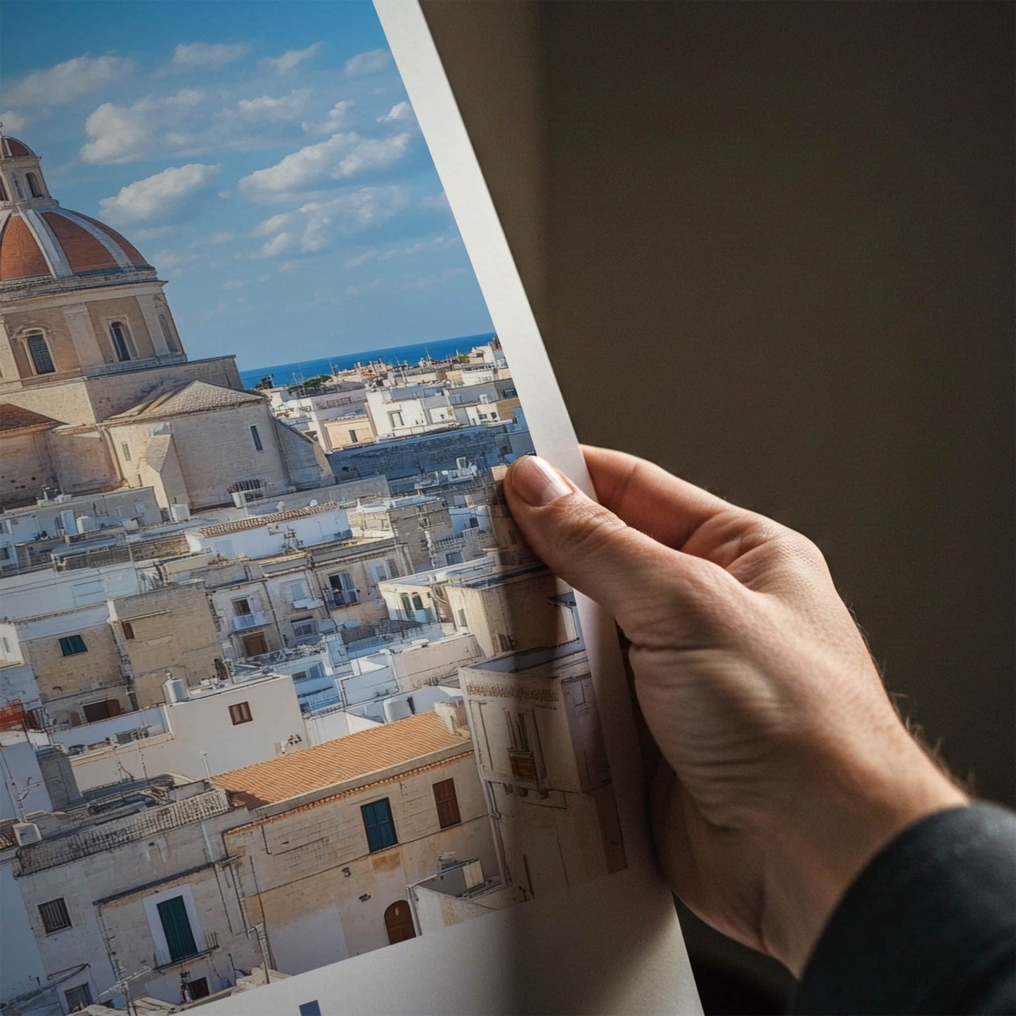 Bari Poster - Italy Travel Art - Bell Tower Dome Home Decor