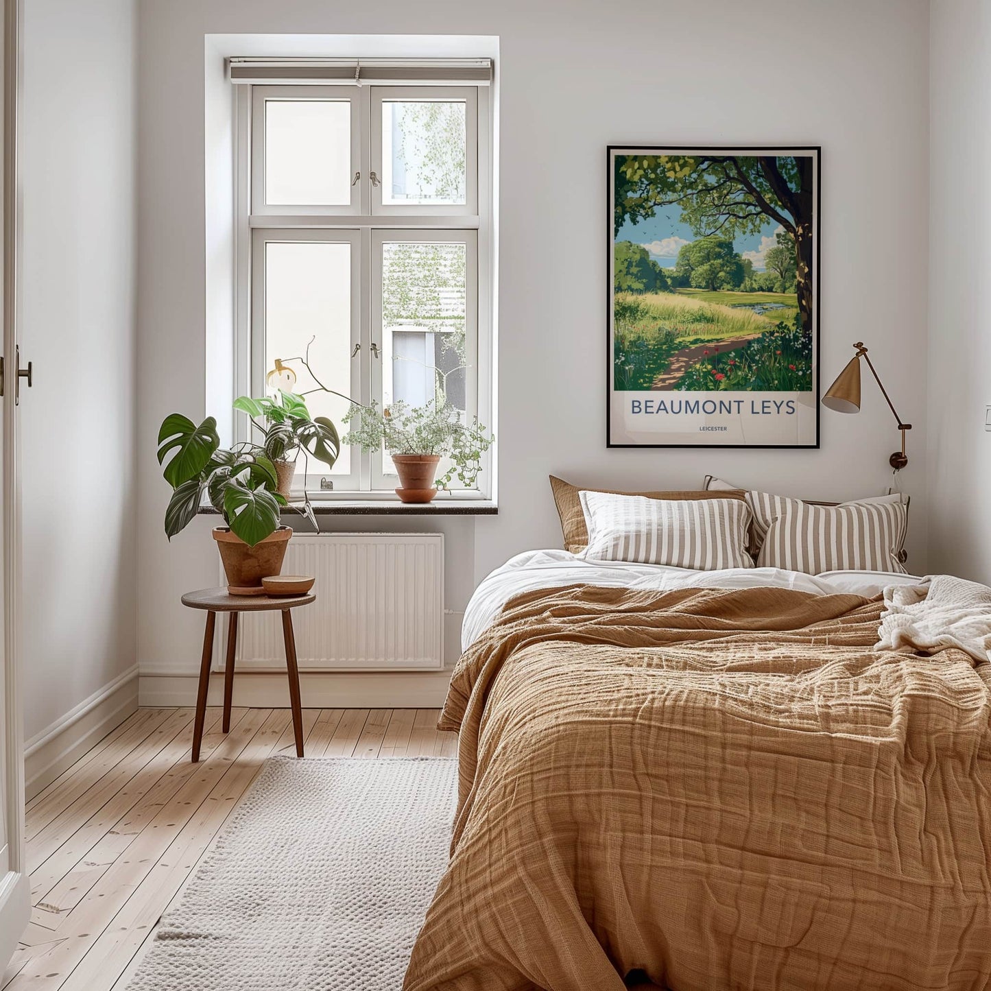 Beaumont Leys Poster - England Travel Art - Summer Meadow Path Home Decor