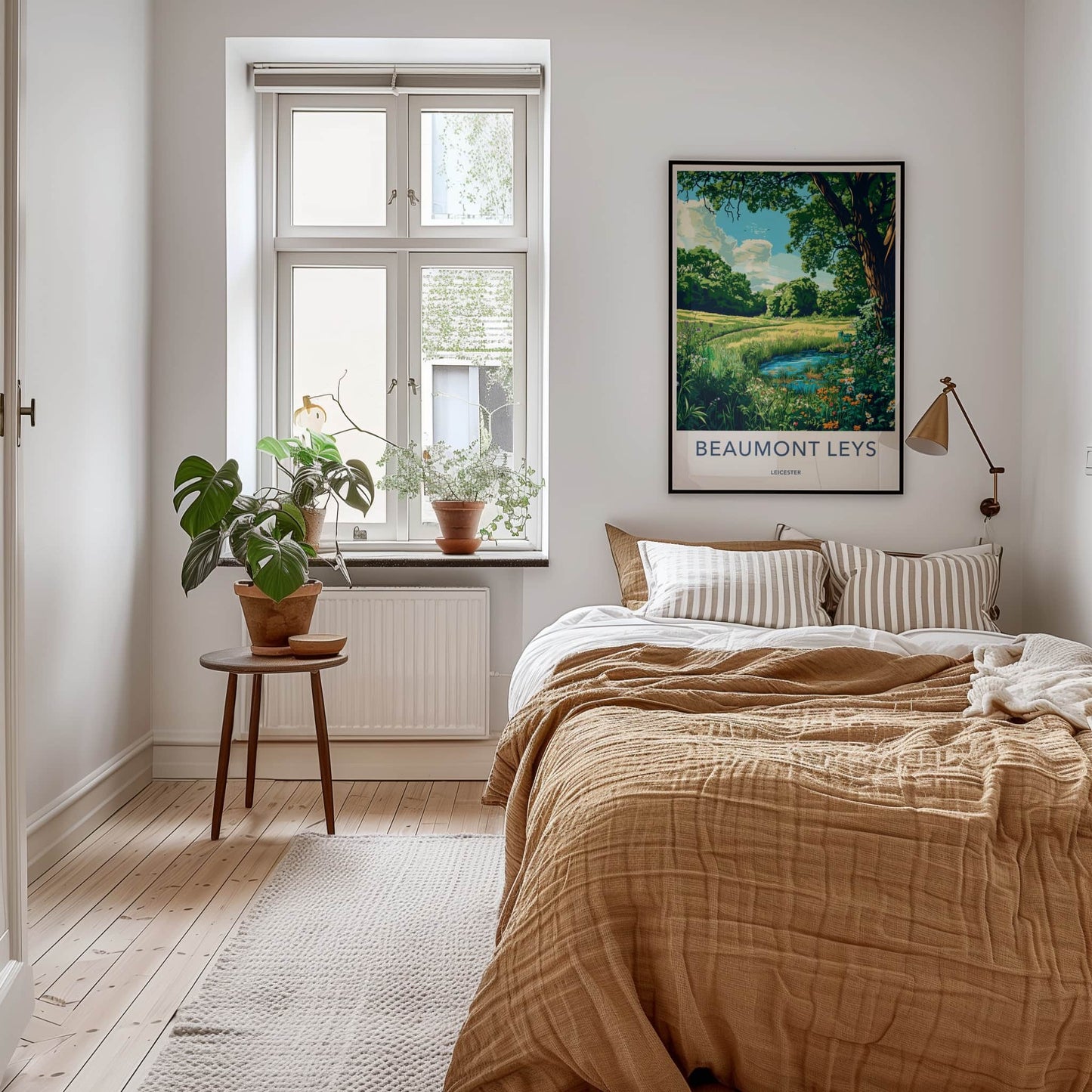 Beaumont Leys Poster - United Kingdom Wall Art - Lush Pond Scene Home Decor